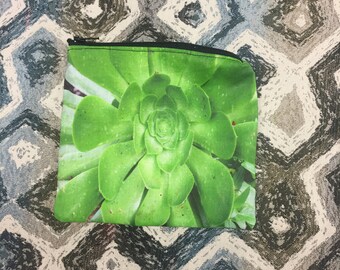 Trousse zippée succulentes