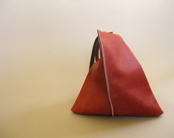 LAST ONE 13in Wedge - Tomato red leather