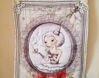 mirabelle girls wall hanging quilted handmade