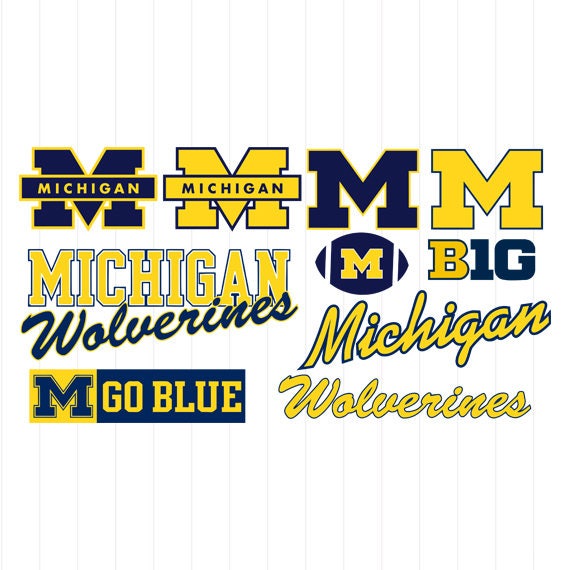 INSTANT DOWNLOAD Michigan Wolverines Svg Michigan