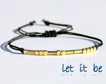 Morse code bracelet-Morse code bracelet custom-Mother's day gift -Sister morse code bracelet-Best friend morse code bracelet-Gift for mom