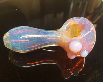 Thick Purple Glass Spoon Pipe