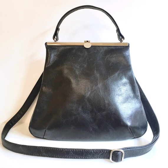 leather bag, kaa berlin, Klipper "PALISANDER", handbag black