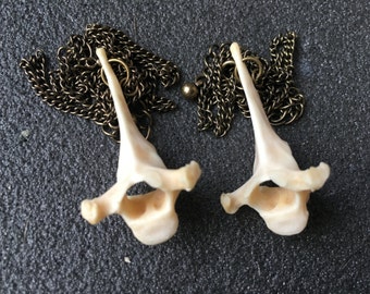 Simple Brass Vertebrae Necklace