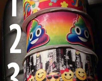 Pony & Emoji Grosgrain Ribbon
