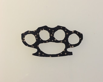 Brass Knuckles Iron-on Patch