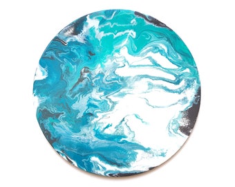 Resin art | Abstract acrylic painting | 39x39cm