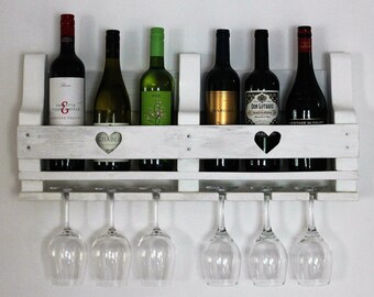 Wine Rack - Rustic Wine Rack - Wine Rack Wall Mounted - Wooden Wine Rack - Wine Rack Wood - Wine Storage - Rustic Home Decor - Wine