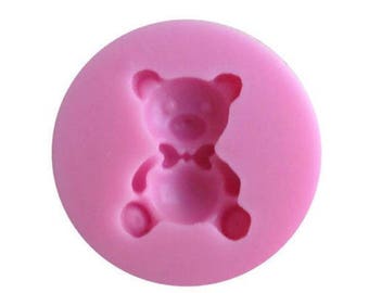 Teddy Bear Mold Candy Chocolate Soap Ice Crayon Candle Fondant Baking Supplies Jenuine Crafts