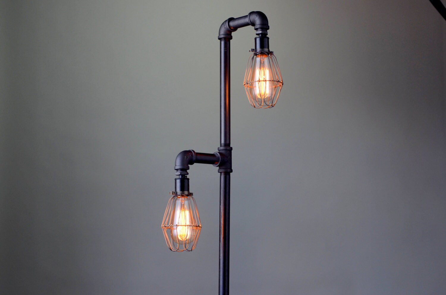 Pipe Floor Lamp Industrial Floor Lamp Edison Bulb Standing Lamp Bulb Cage. Torchiere Floor Lamp Copper Shade Industrial Floor Lamp pipe floor lamp industrial floor lamp edison bulb standing lamp bulb cage. torchiere floor lamp copper shade industrial floor lamp