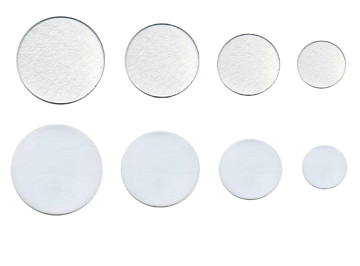 90 COE PreCut Glass Circles Set of 3 WHITE or CLEAR 1