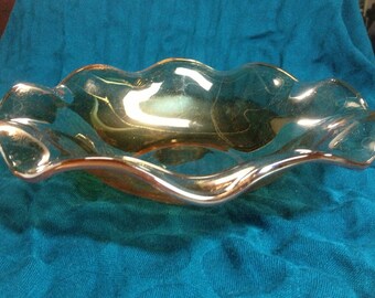 Jeannette Louisa Floragold Ruffled Bowl