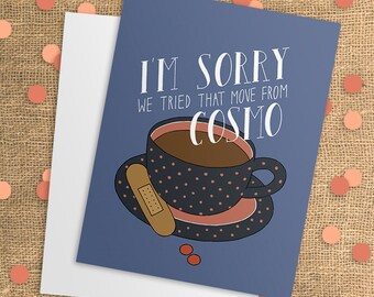 Get Well Card - Feel Better - Get Well Soon - Adult Cards - Adult Humor - Card for Him - Card for Her - I'm Sorry