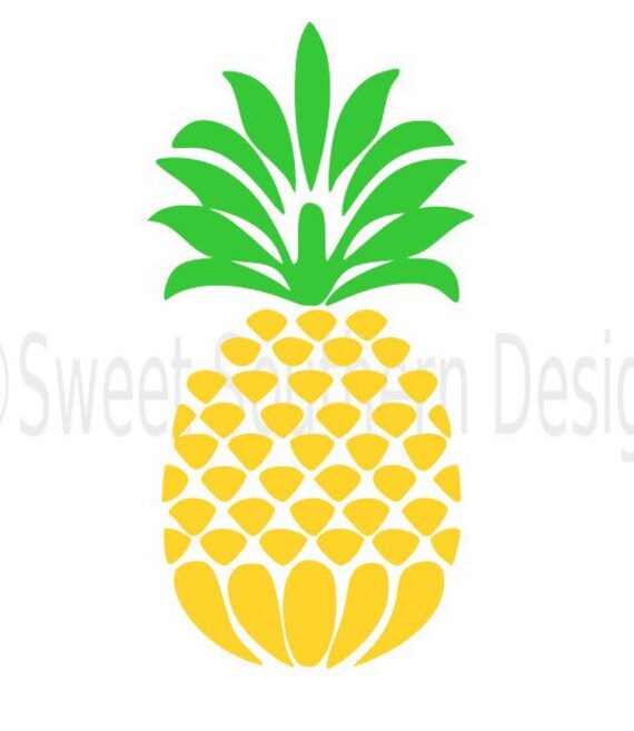 Download Pineapple monogram SVG instant download design for cricut ...