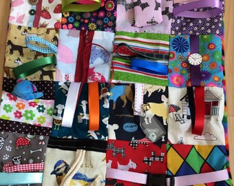 Dementia Alzheimer's Fidget Blankets Handmade
