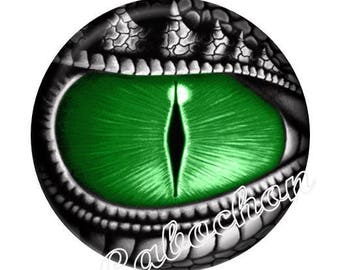 1 cabochon 30mm glass cabochon steampunk dragon eye image shown