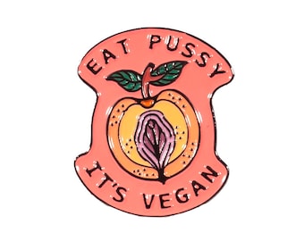 Vegan Enamel Lapel Pin - Vegan Pin Badge