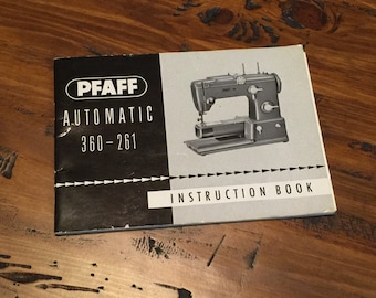 Pfaff Sewing Machine Instruction Booklet 360-261 1963/64