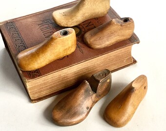 Vintage Wood Shoe Forms Shoemaking Lasts Child Baby Size