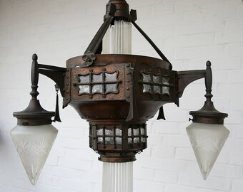 Jugendstil lamp-Modernist-designer lamp-steampunk-Captain Nemo-unique-Art Nouveau
