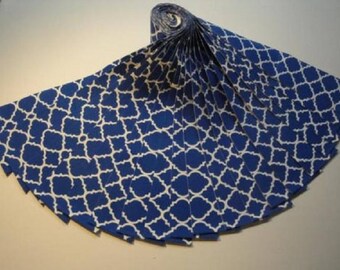 Jelly Roll-"Royal Blue Quatrefoil" by Choice Fabrics