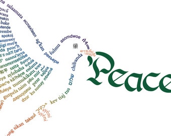 Peace Dove Card Template PDFs - DIY Printable Customizable