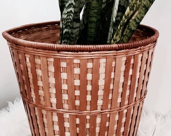 Rattan basket | Bamboo basket | Planter | Trashcsn