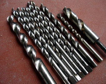 Vintage Drill Bits Over 30 Years Old - Some Precision Twist - Lot of 10
