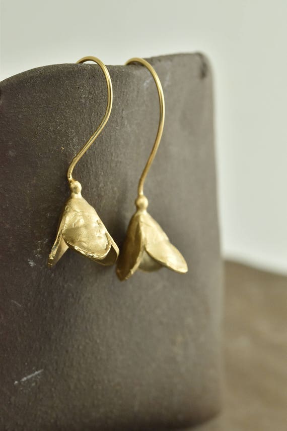 Gold plated Earrings Statement Earrings Everyday Earrings