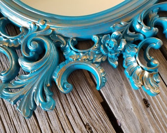 Vintage Syroco Mirror / Wall Mirror / Ornate Mirror / Wall Hanging/ Wedding/ Victorian