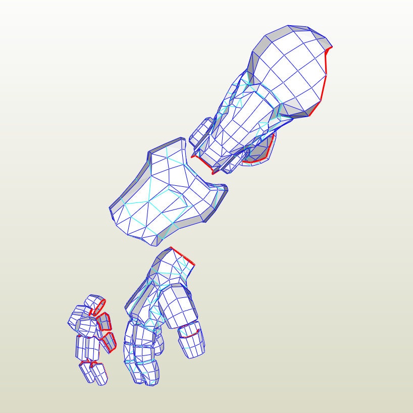 Overwatch Reinhardt Arm Pepakura .PDO File