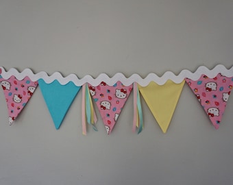 Hello Kitty Bunting, Hello Kitty Party Decor, Hello Kitty decor