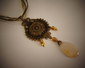 Necklace agate true romantic - Agatha