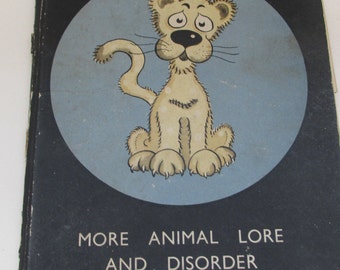 Vintage 1940s Children's Book - Hit or Myth by James Riddell - A Split-Page Funny Animal Riddle Picture Book