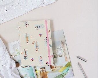 My summer on the beach - Handmade notebook
