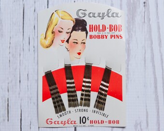 1940s bobby pins | vintage hair accessories | deadstock