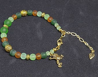 Gold Frog Bracelet