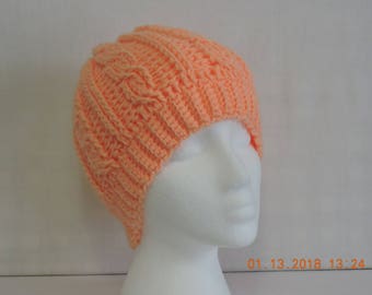 Crochet cable hat