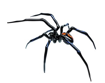 Art Glass Spider Figurine, Blown Glass Spider, Spider halloween, hand blown glasses, glass sculpture for sale, Spider Charms