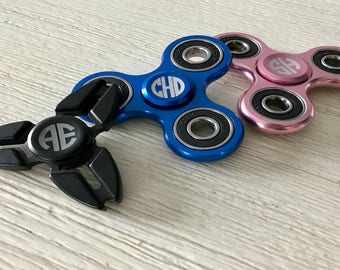 Monogrammed Fidget Spinner - FREE Engraving - Perfect For Dad
