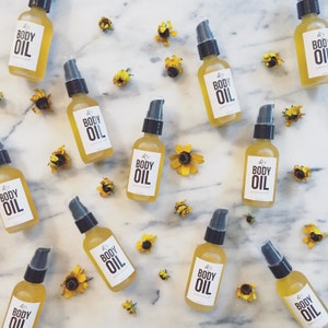 SALE**BODY OIL - 2oz || Hydrating || Healing || Soothing || With herbal infused organic oils || 100% Natural ||