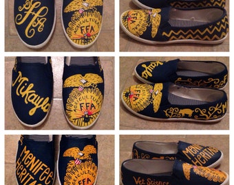 FFA Custom Adult Painted Canvas Shoes