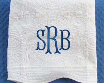 Personalized Baby Blanket, Monogrammed Baby Quilt, Personalized Baby Quilt, Monogrammed Baby Blanket, Baby Girl, Baby Boy, Baby Shower Gift