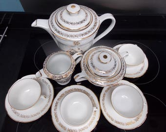 French vintage porcelain coffee set afternoon tea wedding