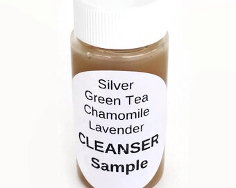 Colloidal Silver Moisturizing Soap with Green Tea & Chamomile Extracts SAMPLE - 79% Organic - Acne/Pimples/Rosacea/Dry Skin/Blemishes VEGAN