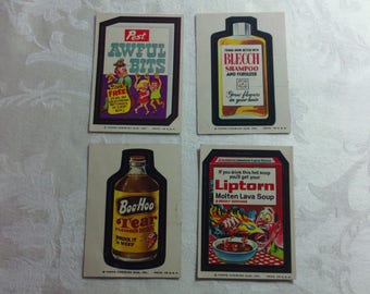 Vintage Wacky Pack Cards from the 1970's - Set #1