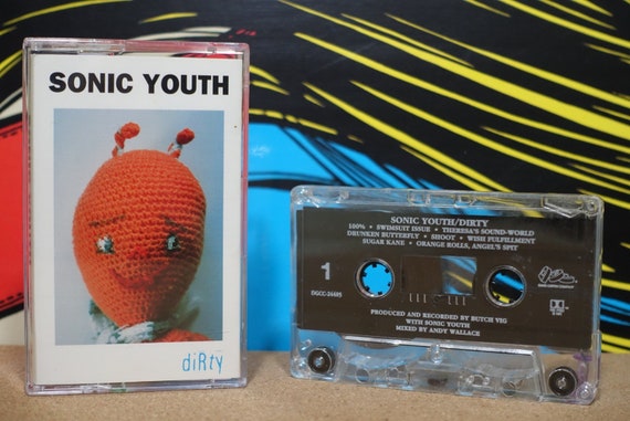 Dirty by Sonic Youth Vintage Cassette Tape