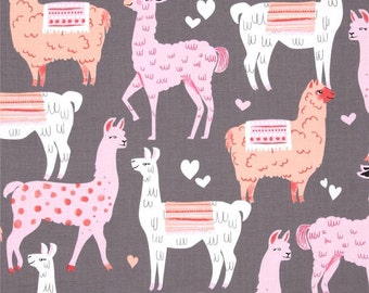 Michael Miller Packmates CX6710 Cotton Fabric Llama, Alpaca Print! By The Yard!