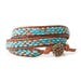 Rushing Creek 3-Wrap DIY Bracelet Kit with Button Closure - Turquoise