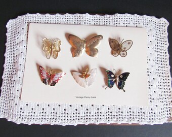 Vintage Butterfly Pins, Brooches, Boho, Hippie, Costume Jewelry / Jewellery